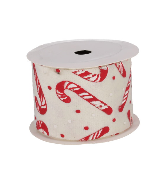 Wstążka dekoracyjna z materiału, 8cm
