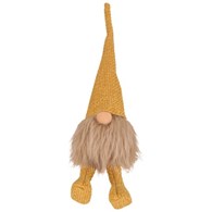 Skrzat z materiału, 35cm, żółty, brąz, do postawienia