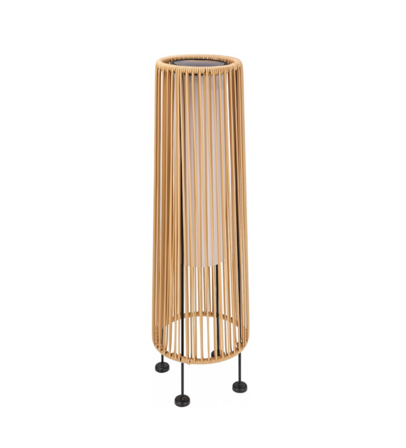 Lampa solarna, 68x17,5x17,5cm, brąz