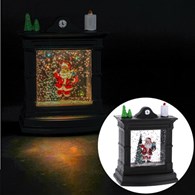 Latarenka LED, Mikołaj, 8,5x6,5x11,5cm, ciepły biały, na baterie, wew.