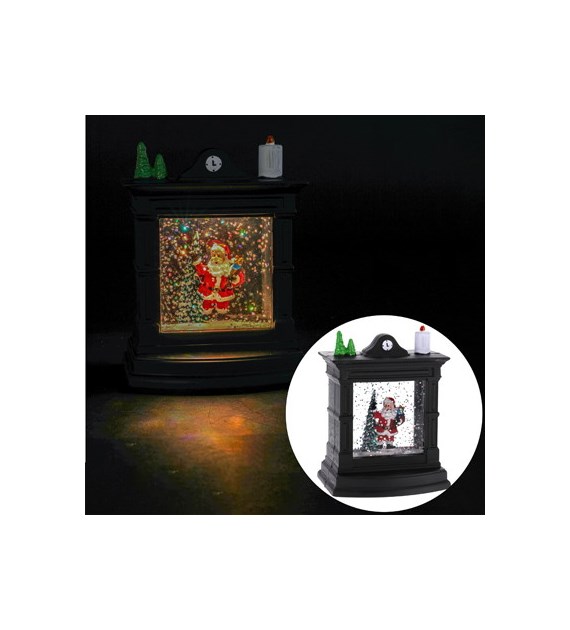 Latarenka LED, Mikołaj, 8,5x6,5x11,5cm, ciepły biały, na baterie, wew.