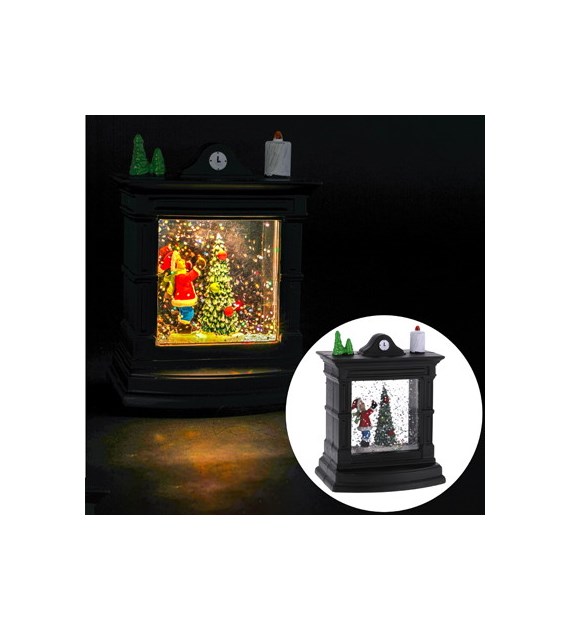 Latarenka LED, choinka, 8,5x6,5x11,5cm, ciepły biały, na baterie, wew.