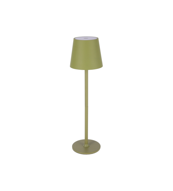 Lampa stołowa 11x37cm, zielona