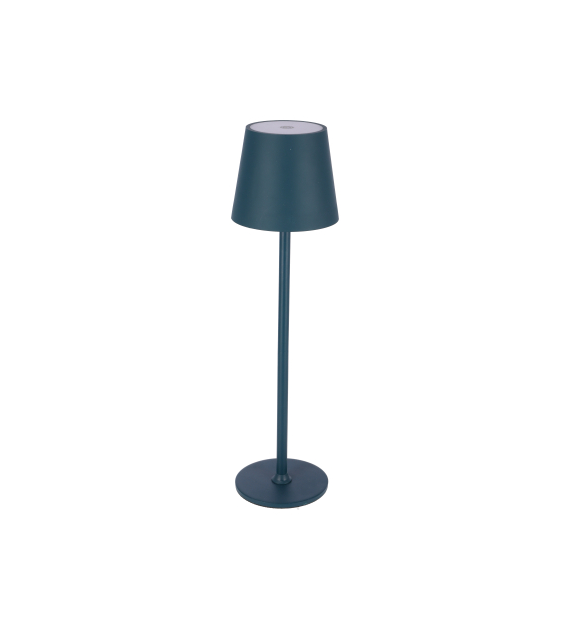 Lampa stołowa 11x37cm, niebieska