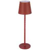 Lampa stołowa 11x37cm, czerwona