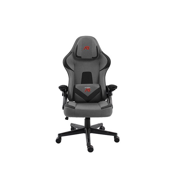 Fotel gamingowy ARAGON, szary z czarnym akcentem