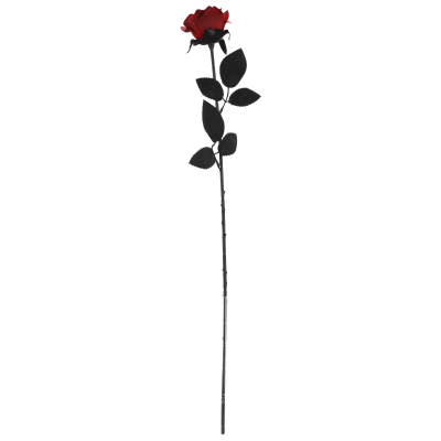 Gałązka róży, 60cm, czerwony