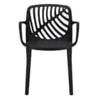 Plastikowe krzesło ogrodowe, uv protection, 79x52,2x55cm, czarny