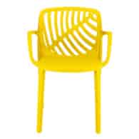 Plastikowe krzesło ogrodowe, uv protection, 79x52,2x55cm, żółty