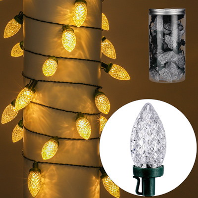 Lampki 30LED Z Dekoracją Szyszki, Kolor Światła Ciepły Biały, 8 Funkcji
