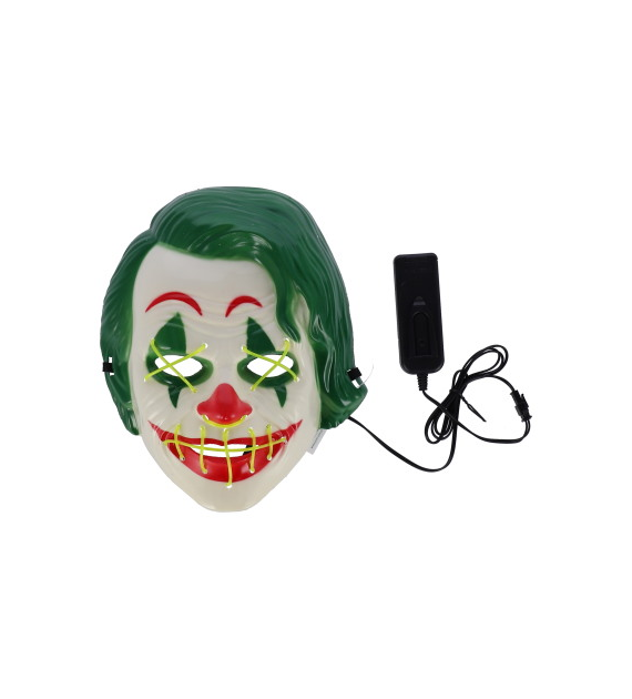 Maska LED wzorowana na postaci Joker