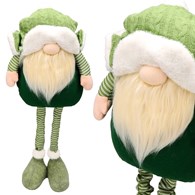 Skrzat z materiału na teleskopowych nogach, 71cm, biały, zielony, do postawienia