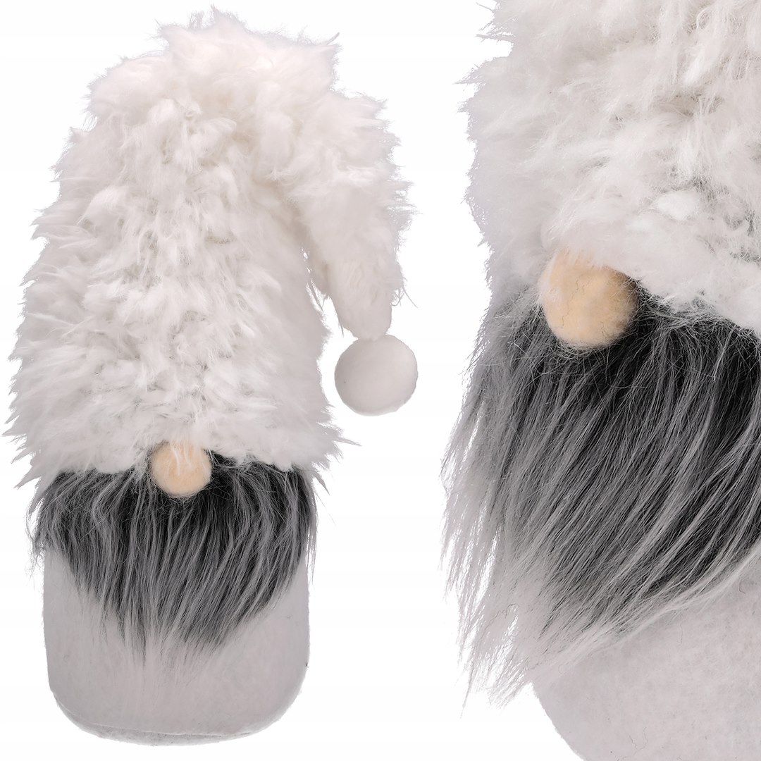 Skrzat Z Materiału, 25 cm + 23 cm Czapka - Biały