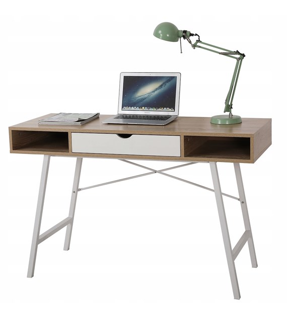 Biurko z jedną szufladą, 120x48x76cm, Płyta MDF