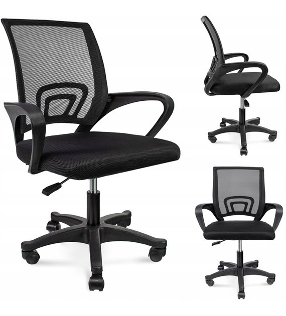 Fotel biurowy SMART, kolor czarny