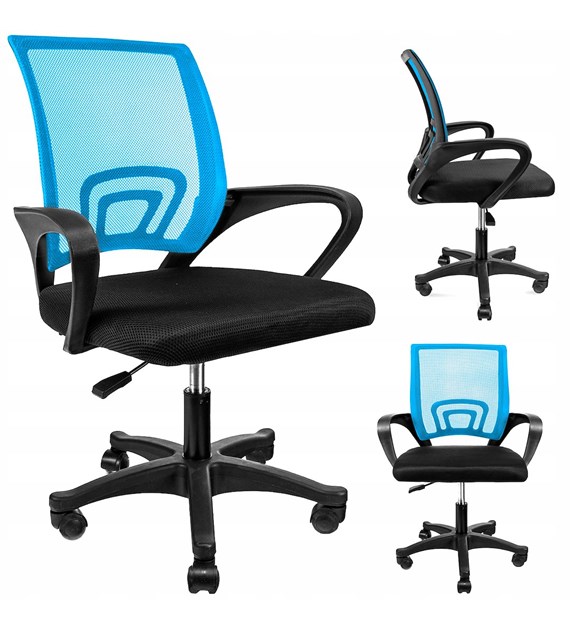 Fotel biurowy SMART, kolor jasnoniebieski