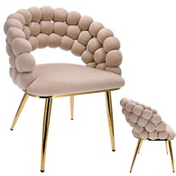 Krzesło BELLA jasny beż