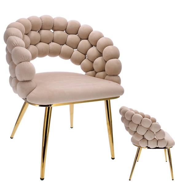 Krzesło BELLA jasny beż