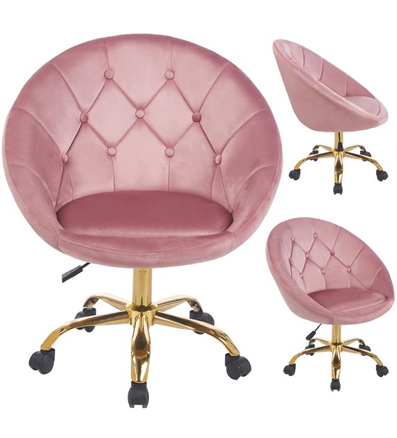 Krzesło RUNDO, różowe