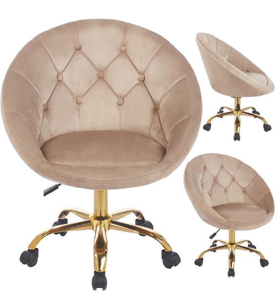 Krzesło RUNDO, beżowe