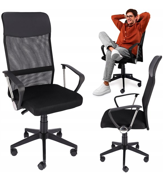 Fotel biurowy ZOOM, czarny