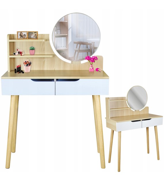 Toaletka SCANDI 2, 120x40x80 cm, kolor naturalny