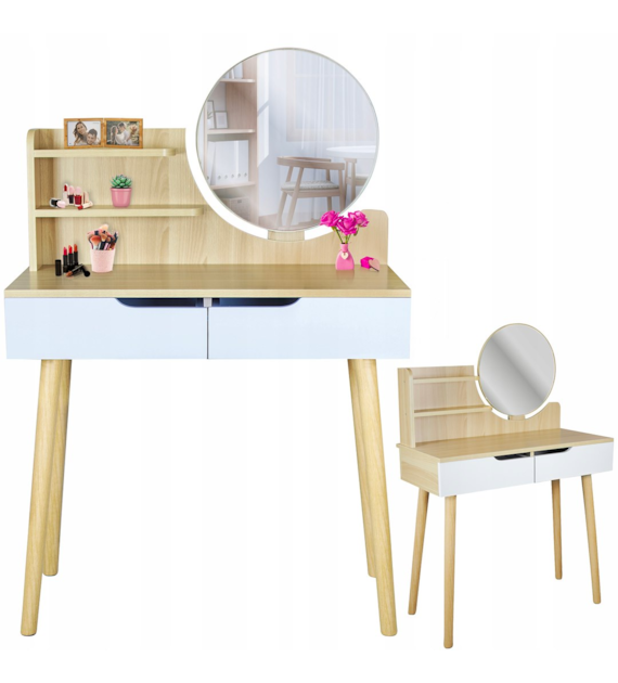 Toaletka SCANDI 2, 120x40x80 cm, kolor naturalny