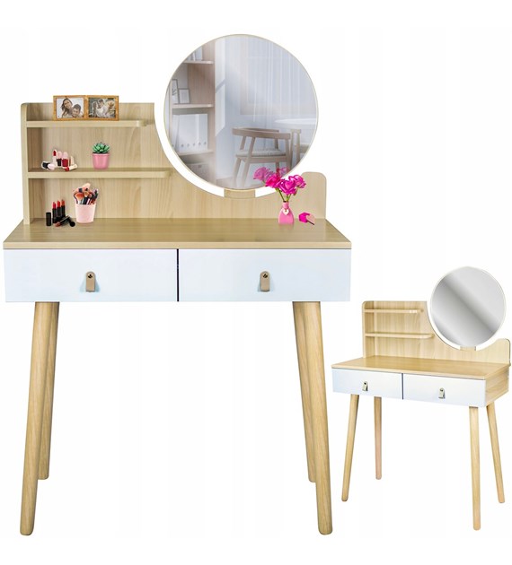 Toaletka SCANDI 3, 120x40x80 cm, kolor naturalny