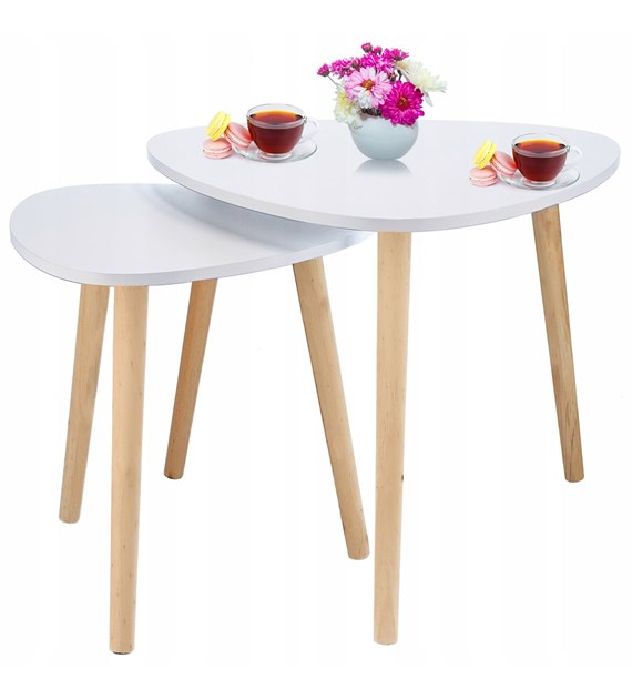 Stoliki zestaw, 40x40x40cm, 55x55x45cm, mdf (blat)
