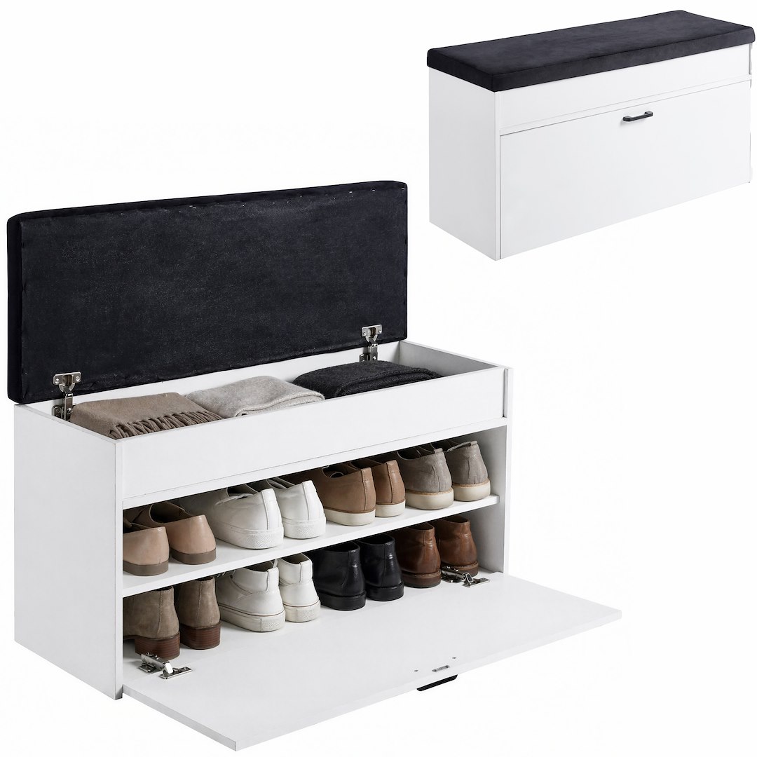 Szafka Na Buty Z Siedziskiem 100x35x49 cm
