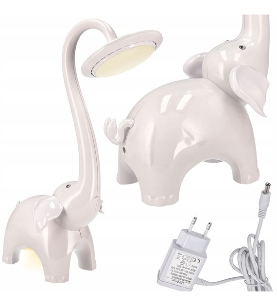 Lampka biurkowa LED dziecięca słoń