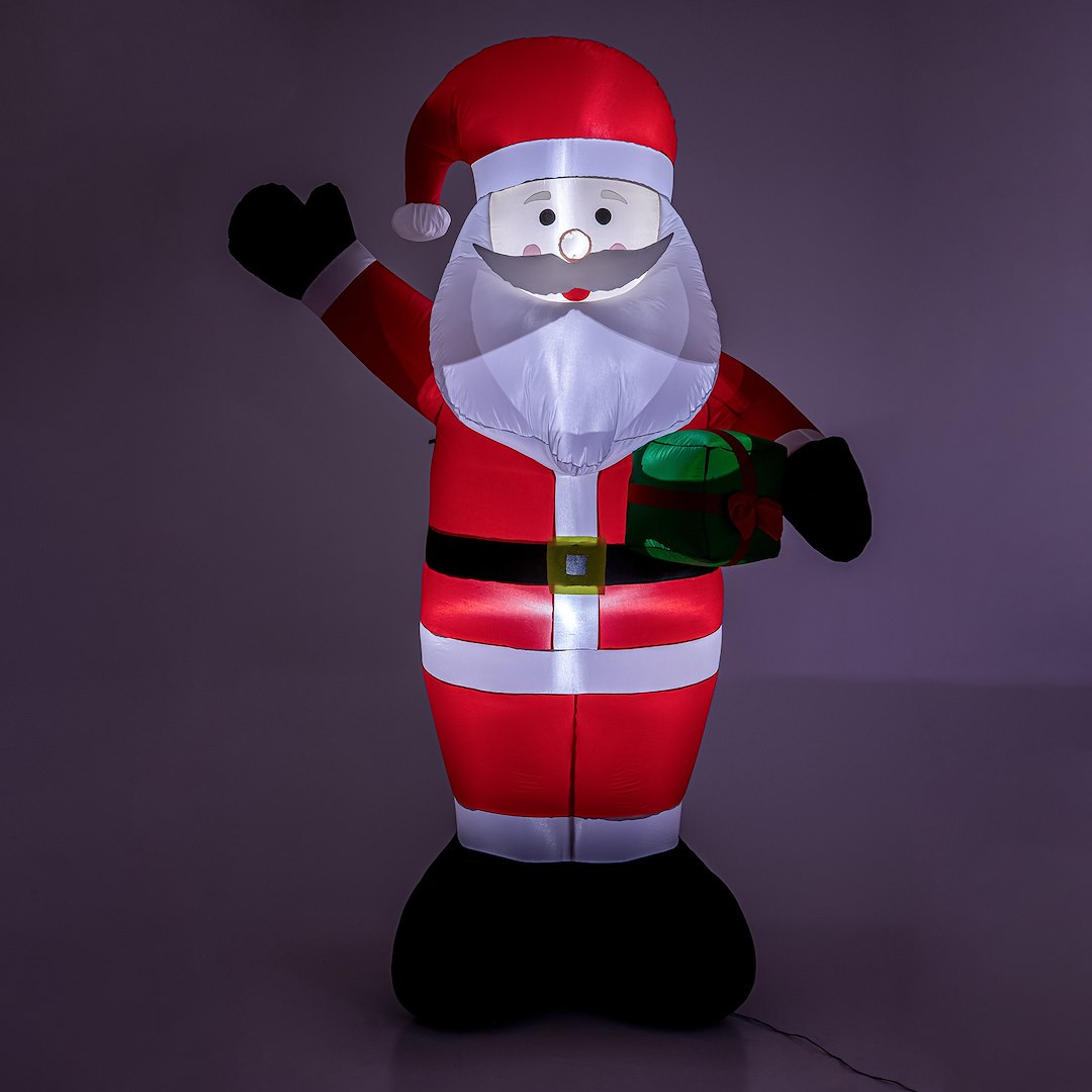 Nadmuchiwany Mikołaj 250cm, 2LED Białe, Zew