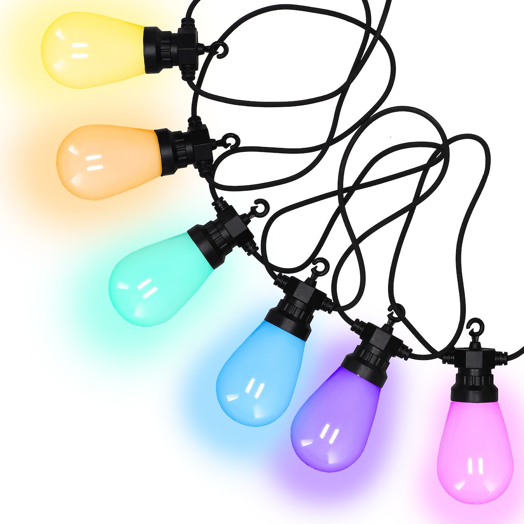 Girlanda LED, Aplikacja, 12M+3M, RGB, Zew, Pilot