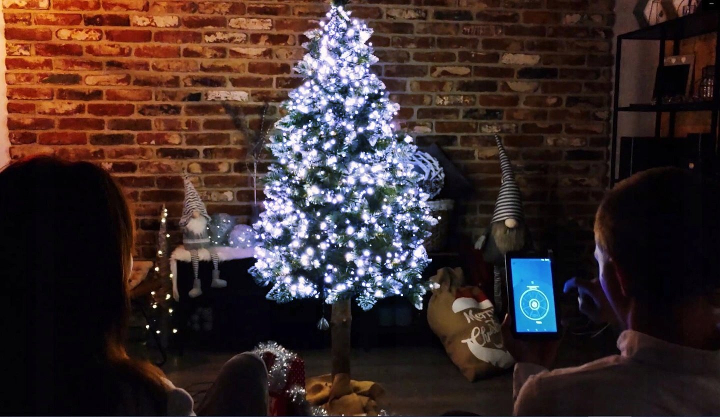 I Illumination (SMART) Lampki 300 LED, Zimny Biały, Sieciowa