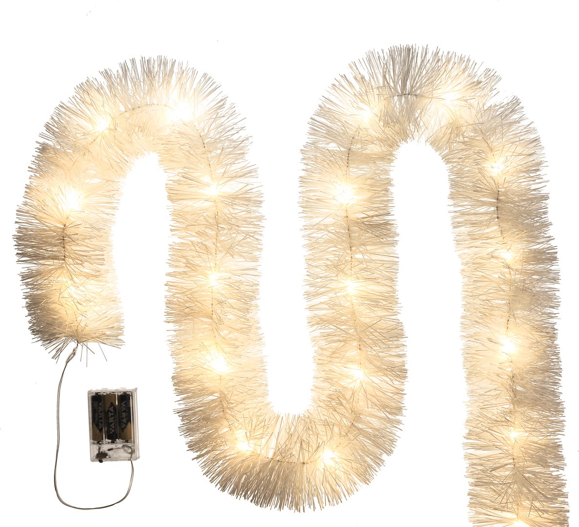 Łańcuch Choinkowy LED, 100mm X 6m - Biały