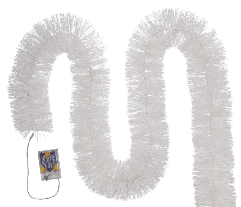 Łańcuch choinkowy LED, 100mm x 6m - biały