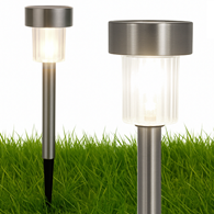 Lampa solarna-słupek, 1LED c.biały,30,5x4,7x4,7cm