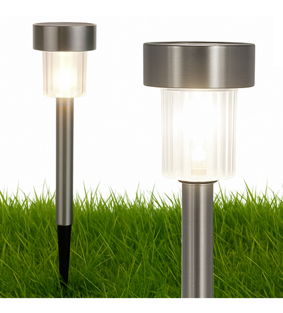 Lampa solarna-słupek, 1LED biały,30,5x4,7x4,7cm