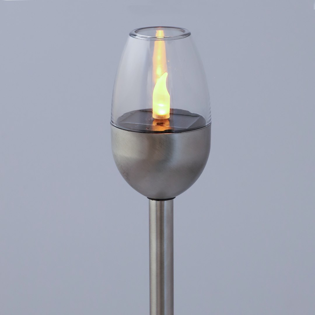 Lampa Solarna Ze Stali Nierdzewnej, 1LED Biały, 39x6,2x6,2cm