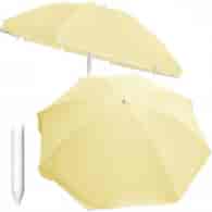 Parasol polyester tkanina 240cm, 8 drutów, łamany, beżowy