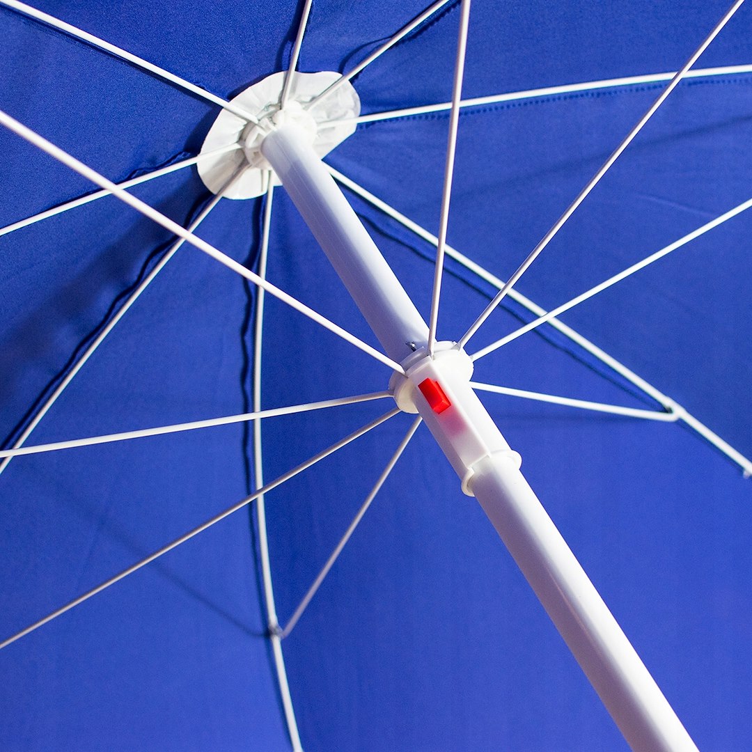 Parasol Polyester Tkanina 240cm, 8 Drutów, Łamany,karton - Granatowy
