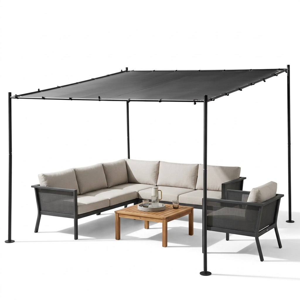 Pergola Stalowa Do Elewacji 300x300cm