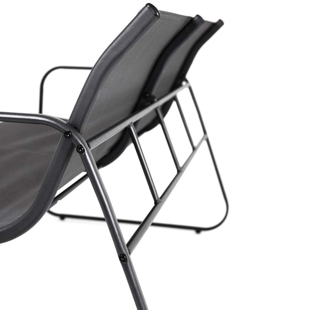 Zestaw 2 Fotele, Sofa I Stolik Kawowy, Czarny