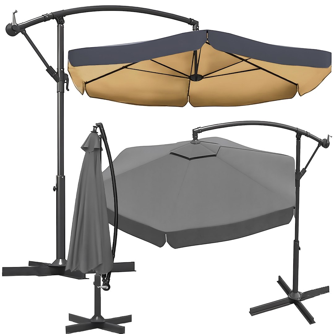 Parasol boczny 350cm, tkanina dwuwarstwowa wodoodporna
