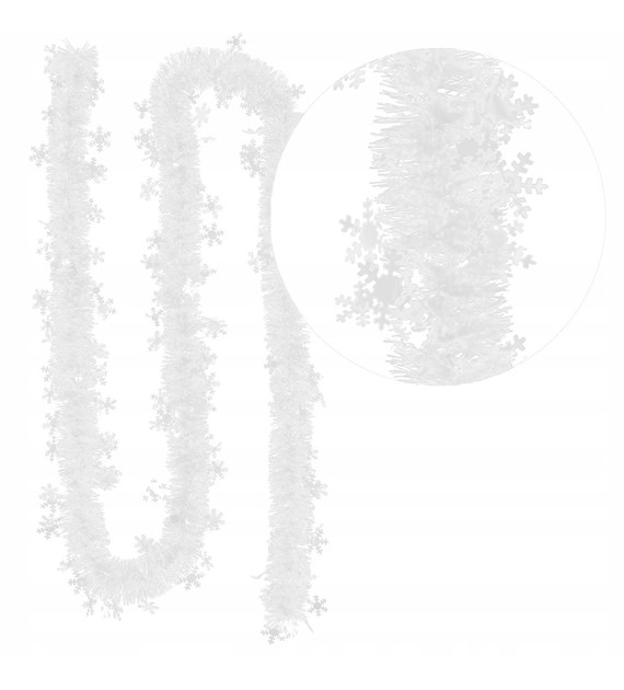 Łańcuch z aplikacją śnieżynka 70mm 2m