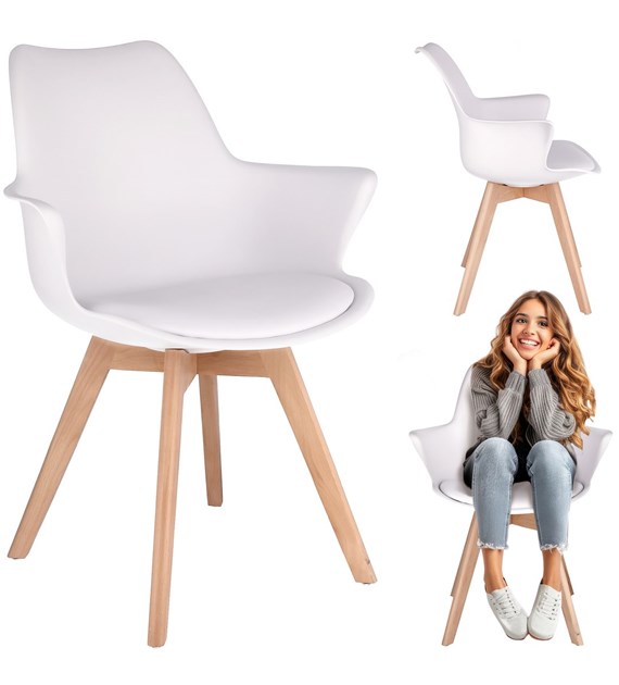 Krzesło ORLEAN - białe