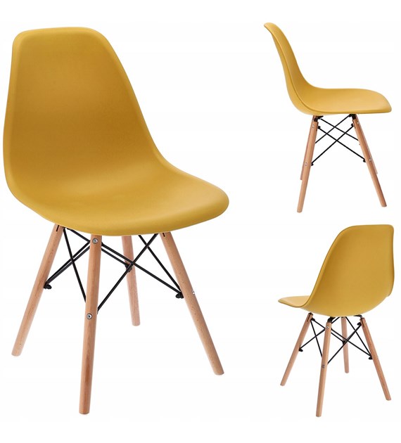 Krzesło EVA 2 musztardowe